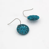 Turquoise Wire Earrings By Irene Storch