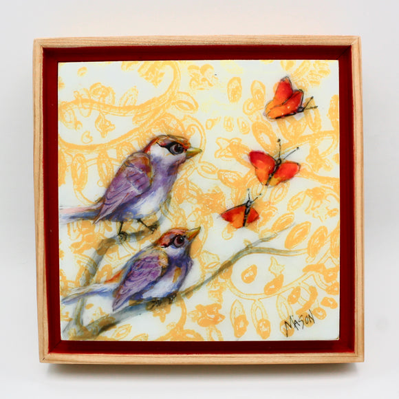 Budding Romance (Birds & Butterflies) By Karen Mason