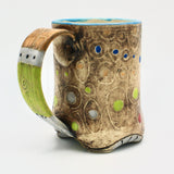 Patchwork Mug in Brown By Daniel Oliver