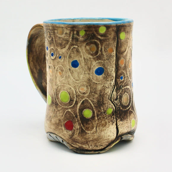 Patchwork Mug in Brown By Daniel Oliver