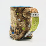 Patchwork Mug in Brown By Daniel Oliver