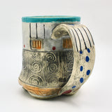 Patchwork Mug in Gray By Daniel Oliver