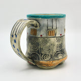 Patchwork Mug in Gray By Daniel Oliver