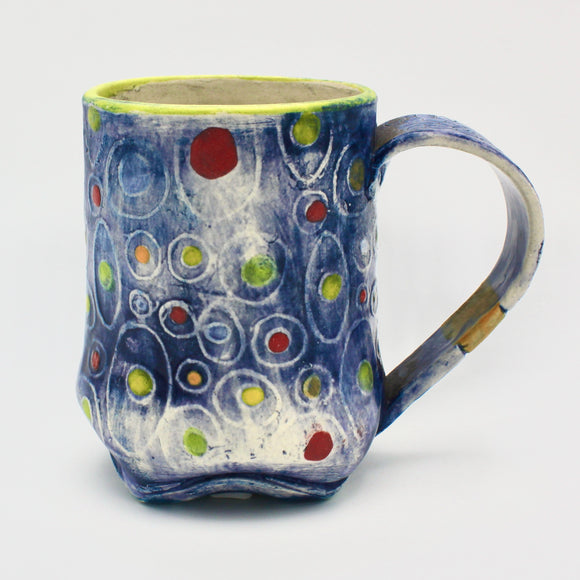 Patchwork Mug in Blue By Daniel Oliver