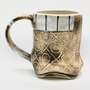 Patchwork Mug in Brown By Daniel Oliver