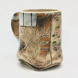 Patchwork Mug in Brown By Daniel Oliver