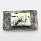 Soap With Dish in Grey By Jacqeuline Thompson