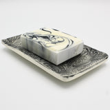 Soap With Dish in Grey By Jacqeuline Thompson