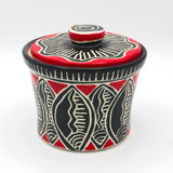 Lidded Jar With Spoon By Jacqueline Thompson