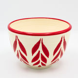 Red Leaf Bowl By Jacqueline Thompson