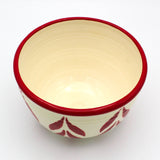 Red Leaf Bowl By Jacqueline Thompson