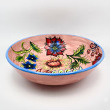 Pink Floral Serving Bowl By Jacqueline Thompson