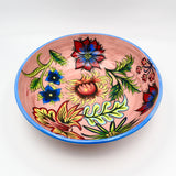 Pink Floral Serving Bowl By Jacqueline Thompson