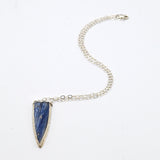 Silver and Blue Kyanite Point Pendant By Daria Salus