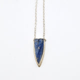 Silver and Blue Kyanite Point Pendant By Daria Salus