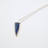 Silver and Blue Kyanite Point Pendant By Daria Salus