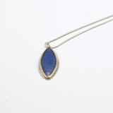 Blue Opal Enamel On Silver Pendant By Daria Salus