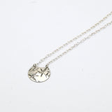 Bamboo Leaves in Silver Pendant By Daria Salus