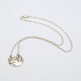 Bamboo Leaves in Silver Pendant By Daria Salus