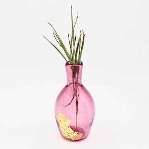 Gold Leaf Bud Vase By Mathew Porkola