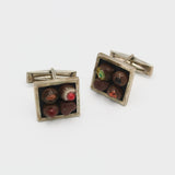 Chocolate Box Cufflinks By Carolyn Tillie