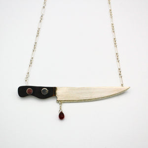 Chef's Knife Necklace By Carolyn Tillie