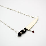 Chef's Knife Necklace By Carolyn Tillie