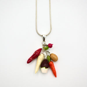 Assorted Veggie Necklace By Carolyn Tillie