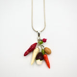 Assorted Veggie Necklace By Carolyn Tillie