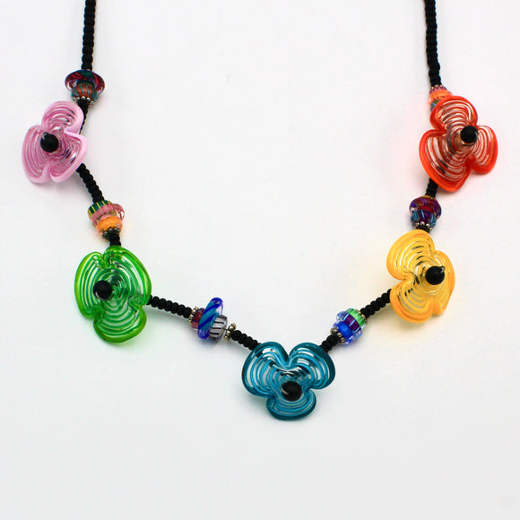 Floral Rainbow Necklace By Carol Rose