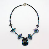 Black and Purple Cosmic Necklace By Carol Rose