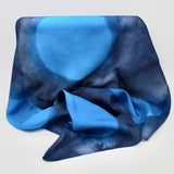 Blue Silk Scarf, Square, By Kevin Harris