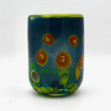 Murrine Vase Blue By Jon Oakes