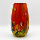 Red Murrine Vase By Jon Oakes