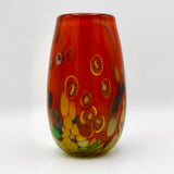 Red Murrine Vase By Jon Oakes