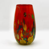 Red Murrine Vase By Jon Oakes