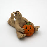 Dragon With Pumpkin By Susan Press