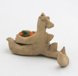 Dragon Sitting With Pumpkin By Susan Press