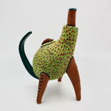 Whoozit Teapot #1 in Green By Melissa Woodburn