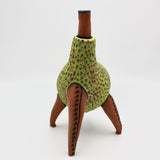 Whoozit Teapot #1 in Green By Melissa Woodburn