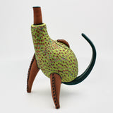 Whoozit Teapot #1 in Green By Melissa Woodburn