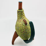 Whoozit Teapot #1 in Green By Melissa Woodburn