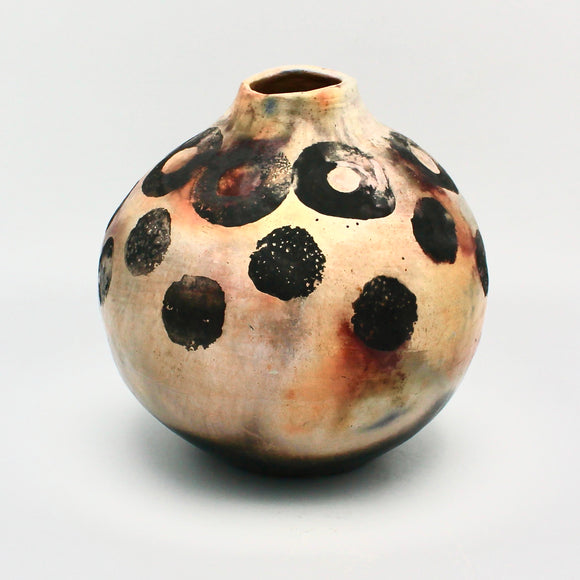 Spherical Pit Fired Vessel By Melissa Woodburn