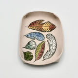 Small Dish With Feathers By Wendy Draper