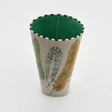 Turquoise Feather Vase By Wendy Draper