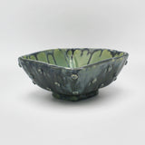 Green Hobnail Dish By Geraldine GaNun