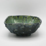 Green Hobnail Dish By Geraldine GaNun