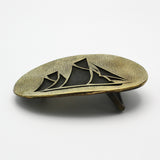 Belt Buckle With Boat Motif By David M Bowman Studio