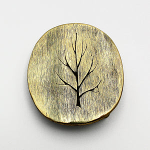 Belt Buckle With Tree Motif By David M Bowman Studio