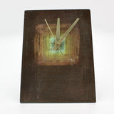 Small Desk Clock in Brown By David M Bowman Studio